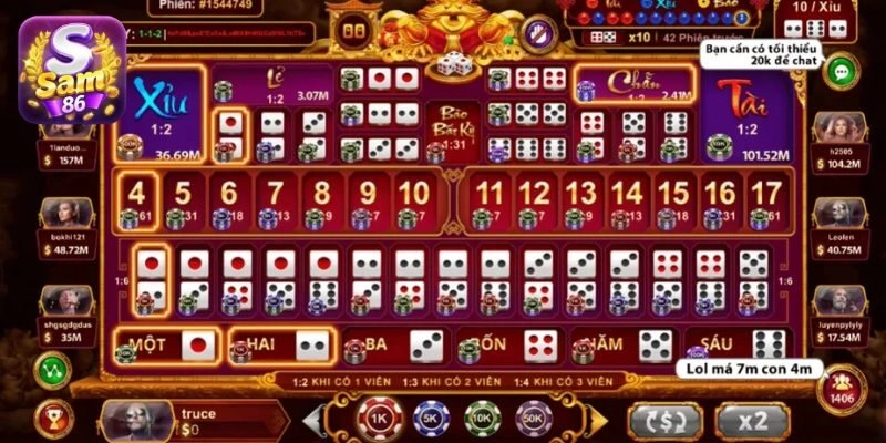 Các cửa cược độc đáo tại Sicbo Tài Phú siêu hấp dẫn